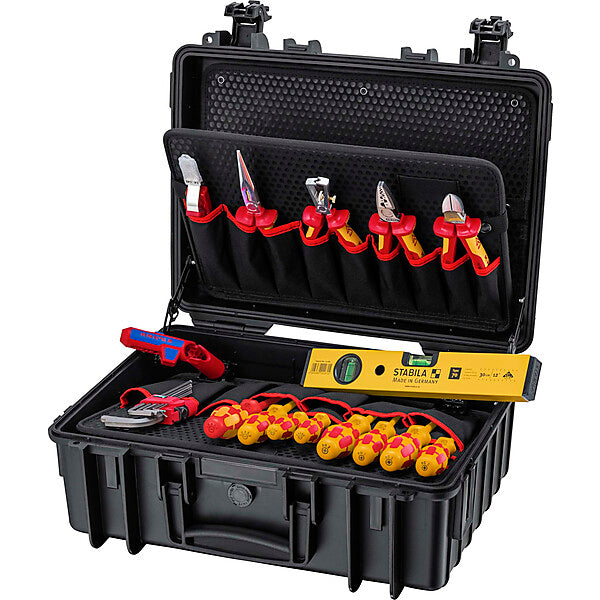 KNIPEX Werkzeugkoffer 24-tlg. sw robust23 Start Elekt 00 21 34 HL S2